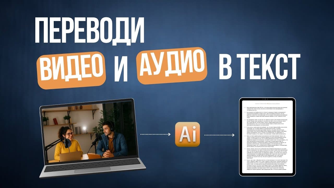 Как с помощью ИИ превращать видео и подкасты в полезные тексты
