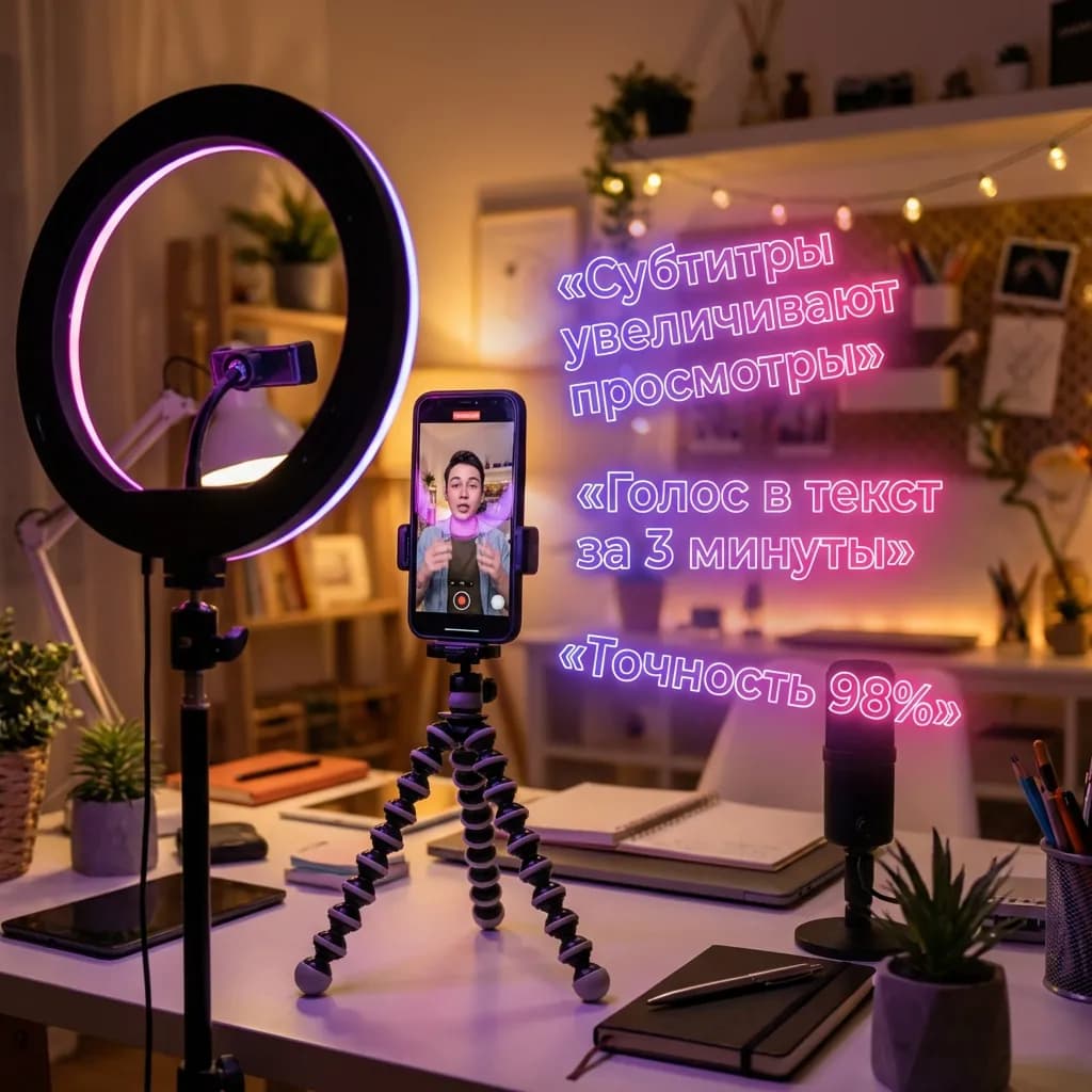 Субтитры для Shorts, Reels и TikTok: +80% досмотров в 2026