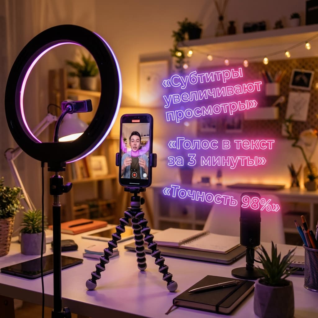 Субтитры для Shorts, Reels и TikTok: +80% досмотров в 2026
