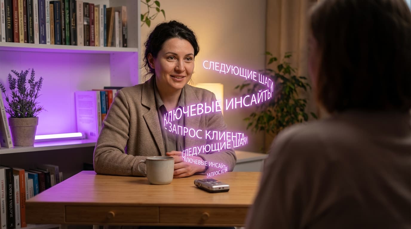 Транскрибация коуч-сессий и консультаций: без ручных заметок