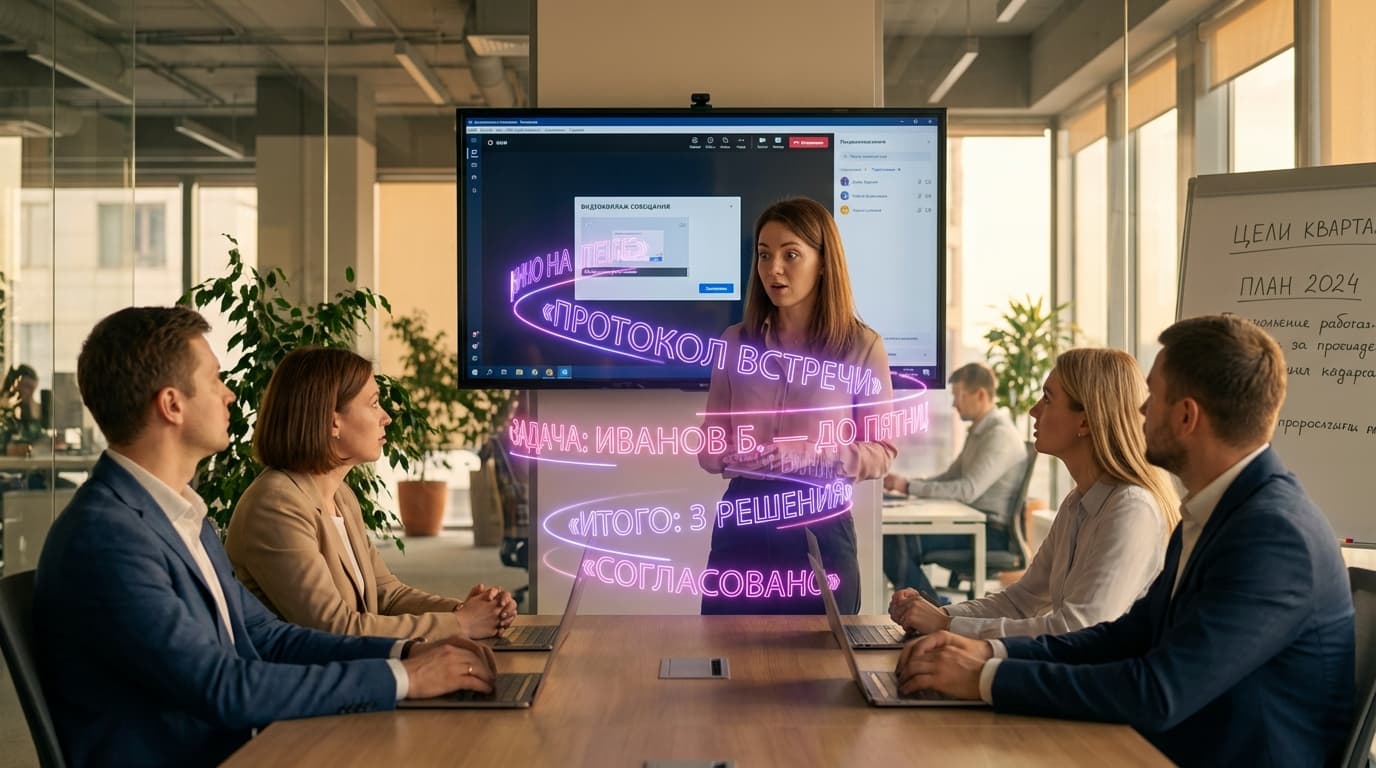 Как расшифровать запись Zoom, Телемоста и Google Meet — гайд 2026