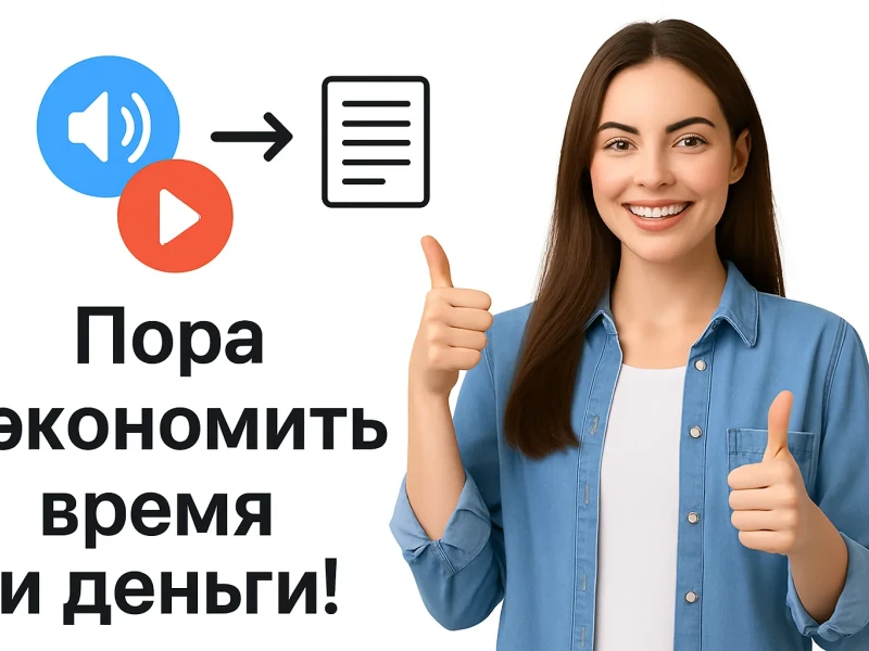 Транскрибация экономит время и деньги