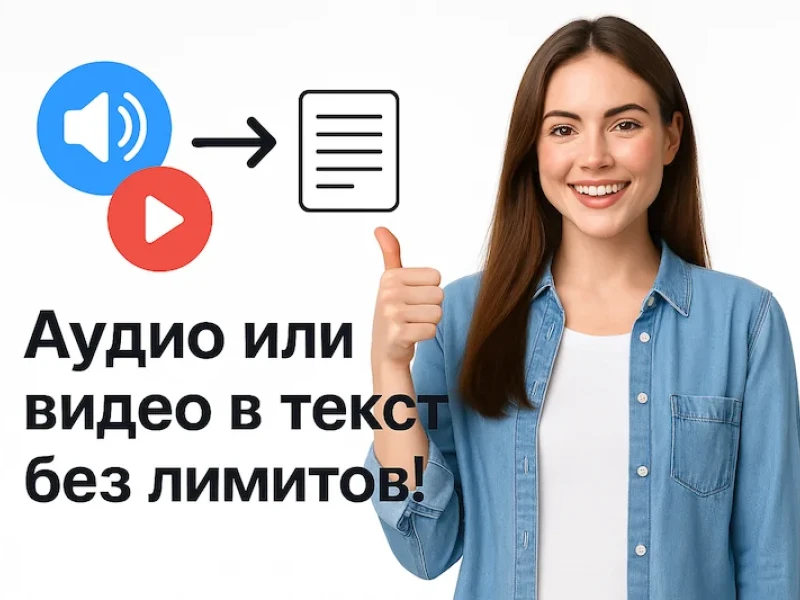 Транскрибируйте без лимитов всего за 990 рублей в месяц